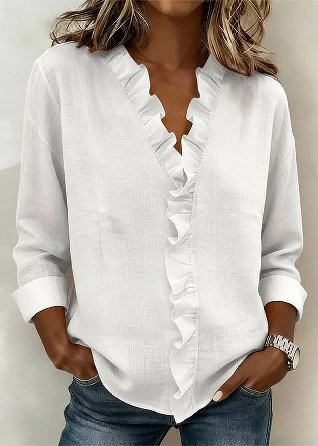 Chiara Blusa Con Volante Delicado