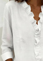 Chiara Blusa Con Volante Delicado