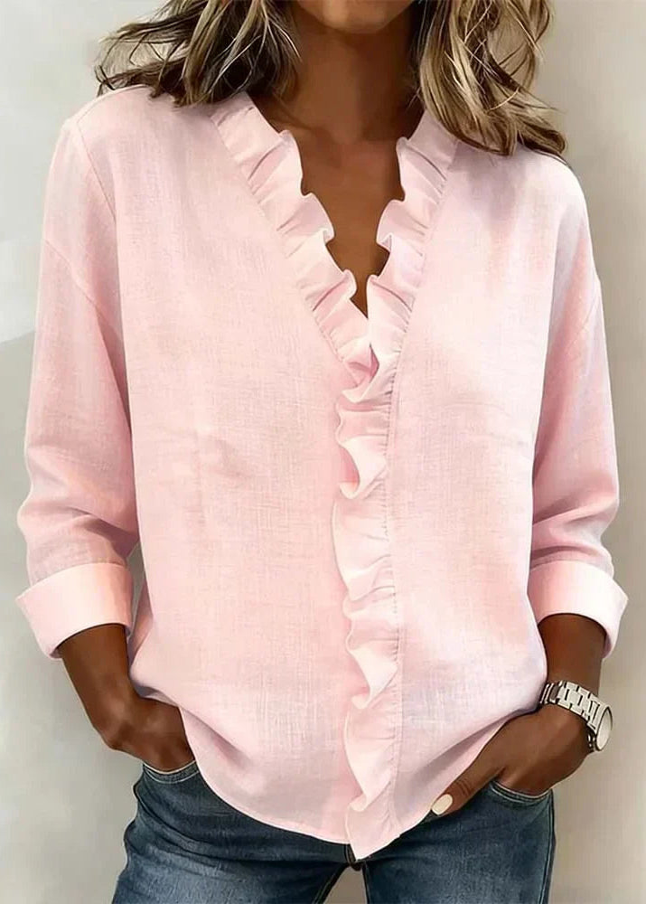 Chiara Blusa Con Volante Delicado