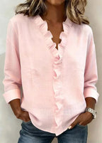 Chiara Blusa Con Volante Delicado
