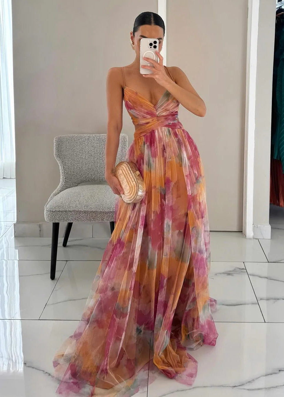 Lauren Vestido Largo Floral