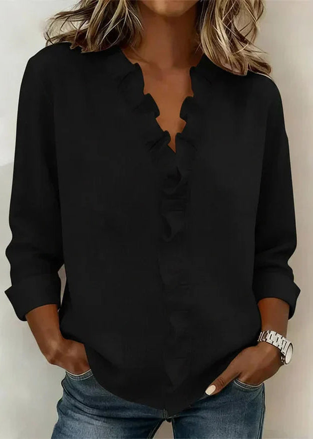 Chiara Blusa Con Volante Delicado