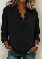 Chiara Blusa Con Volante Delicado