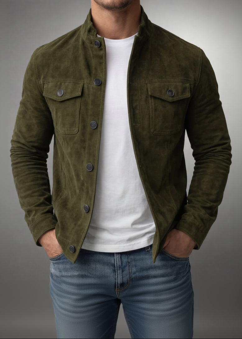 Renato Elegante Chaqueta de Ante