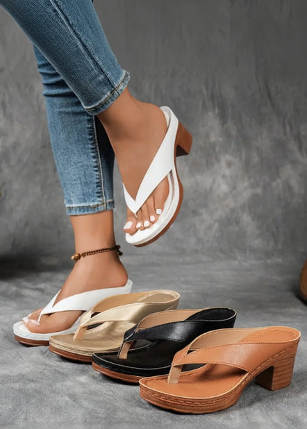 Elvira Sandalia Tacón Cuadrado