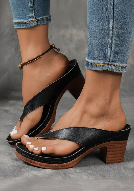 Elvira Sandalia Tacón Cuadrado