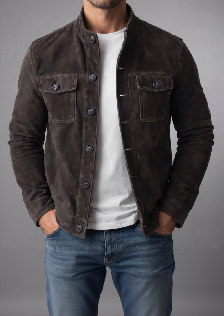 Renato Elegante Chaqueta de Ante