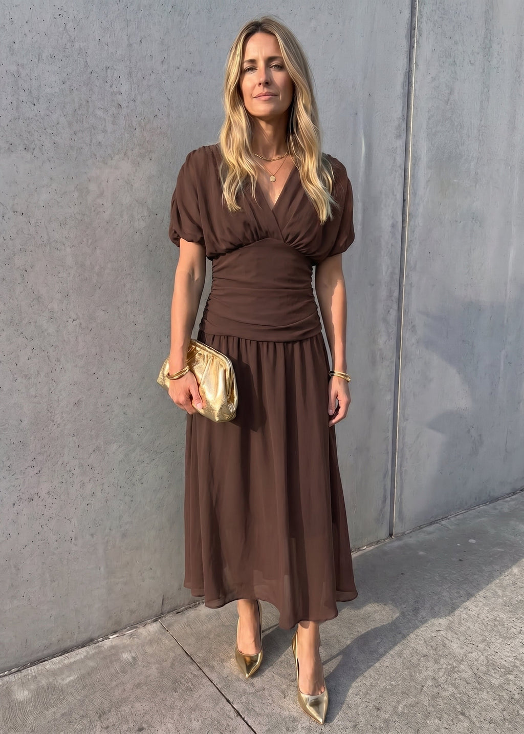 Larisa Vestido Largo Escote V