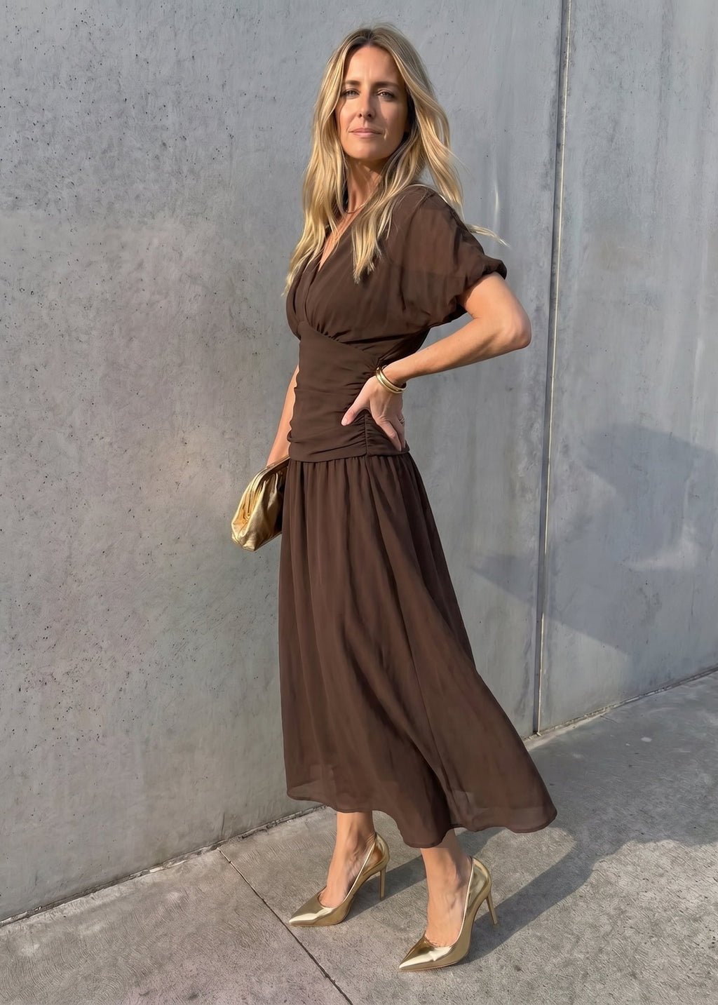 Larisa Vestido Largo Escote V