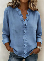 Chiara Blusa Con Volante Delicado