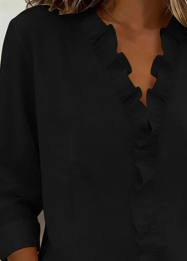 Chiara Blusa Con Volante Delicado