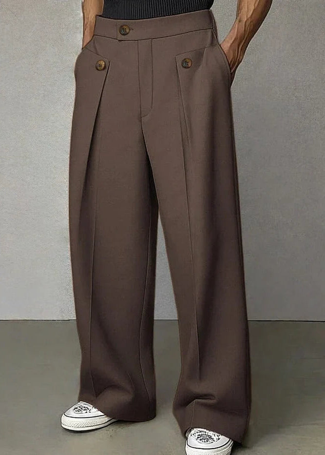 Dylan Pantalón Recto Doble Botón