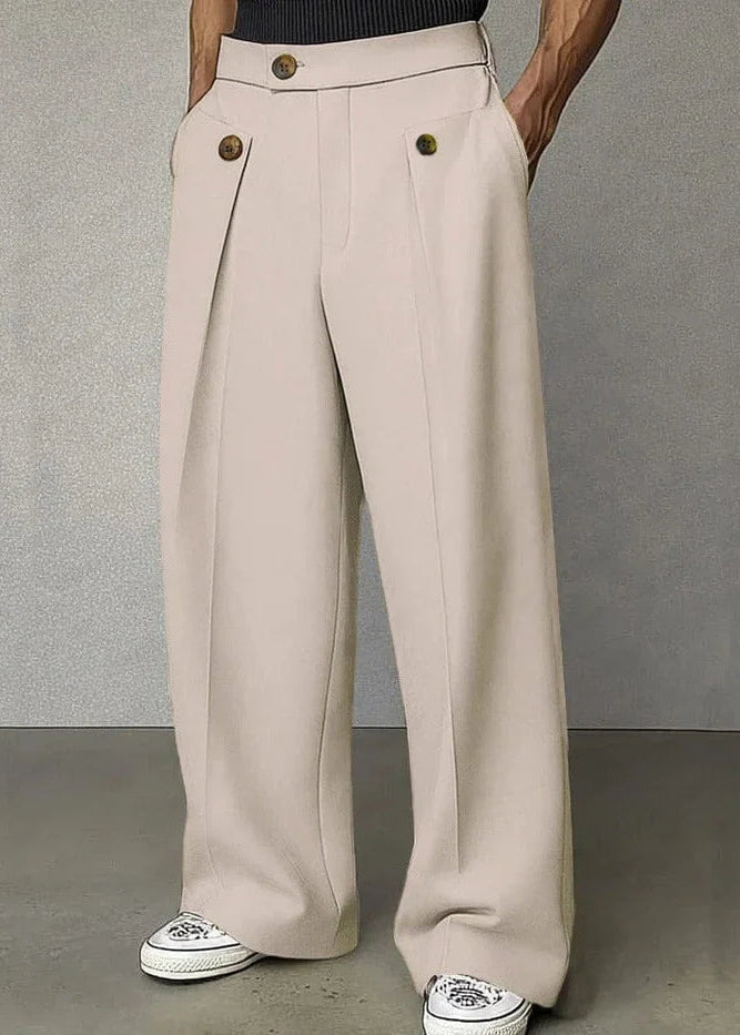 Dylan Pantalón Recto Doble Botón