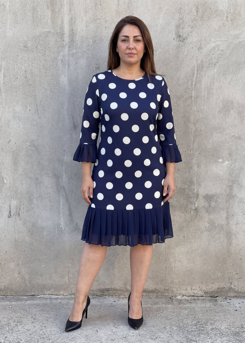 Vera Vestido Plisado Lunares