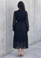Aurora Vestido Midi Plisado
