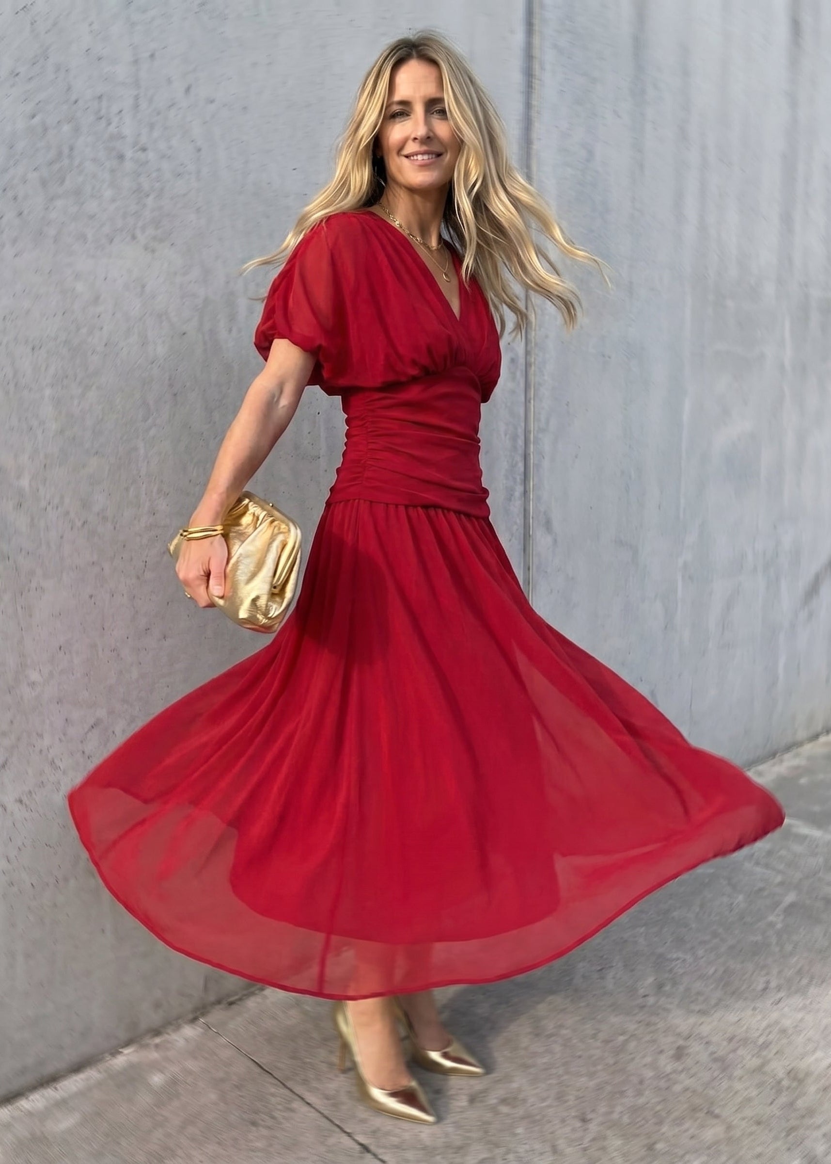 Larisa Vestido Largo Escote V