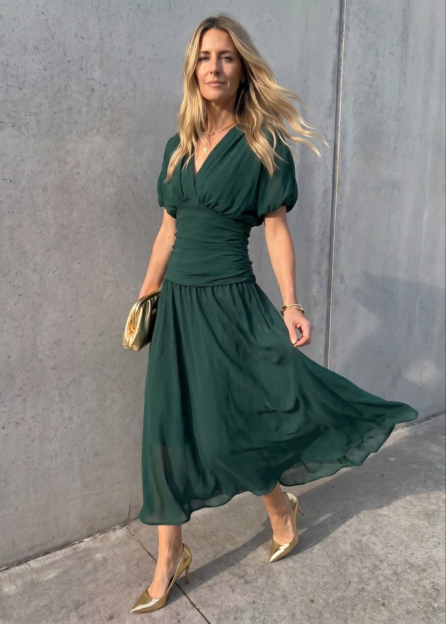 Larisa Vestido Largo Escote V