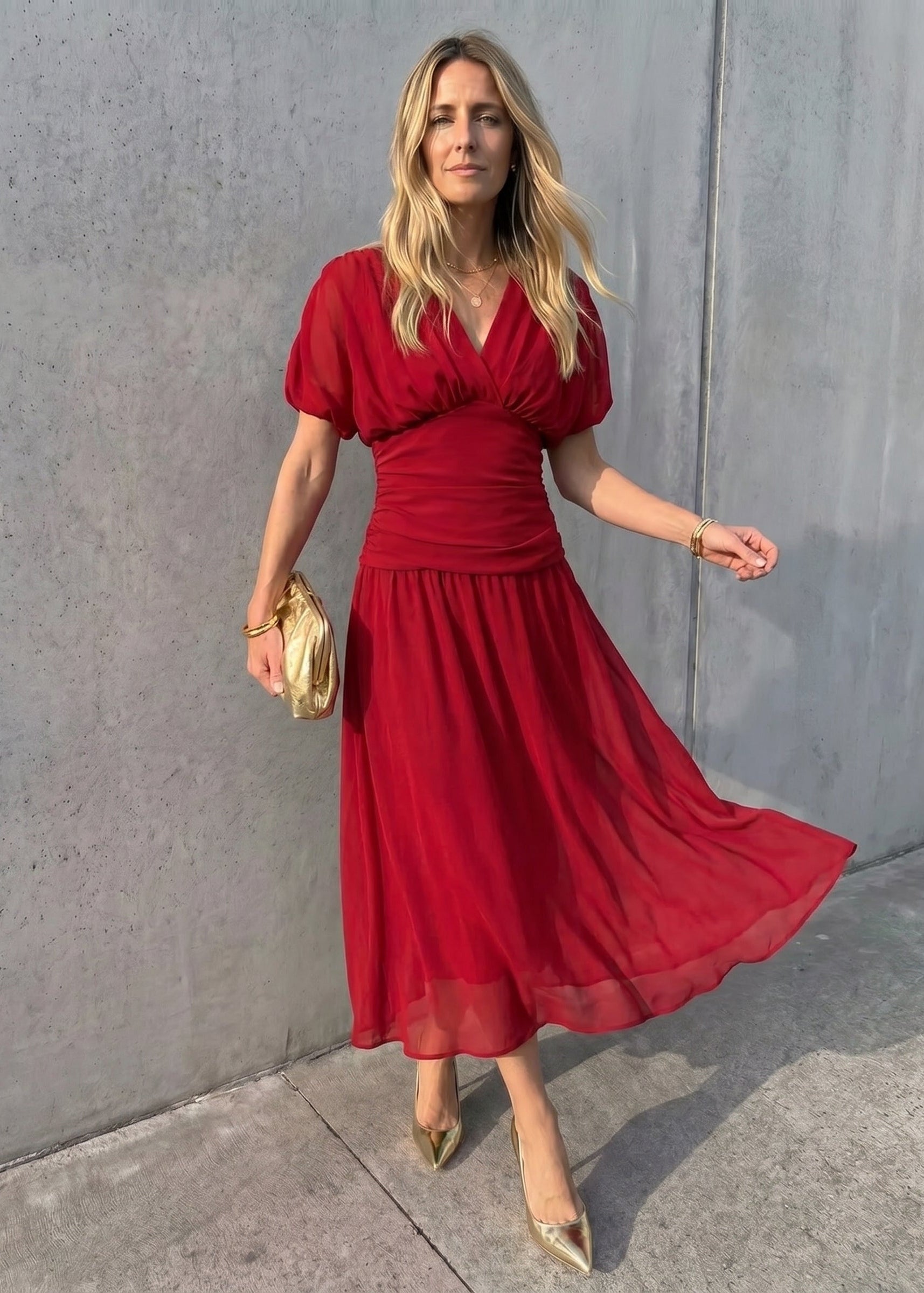 Larisa Vestido Largo Escote V