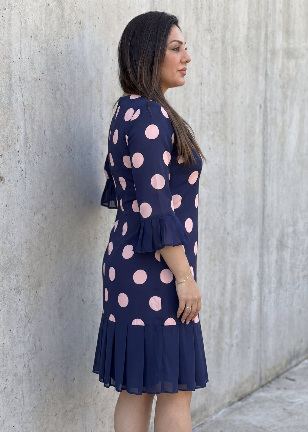 Vera Vestido Plisado Lunares