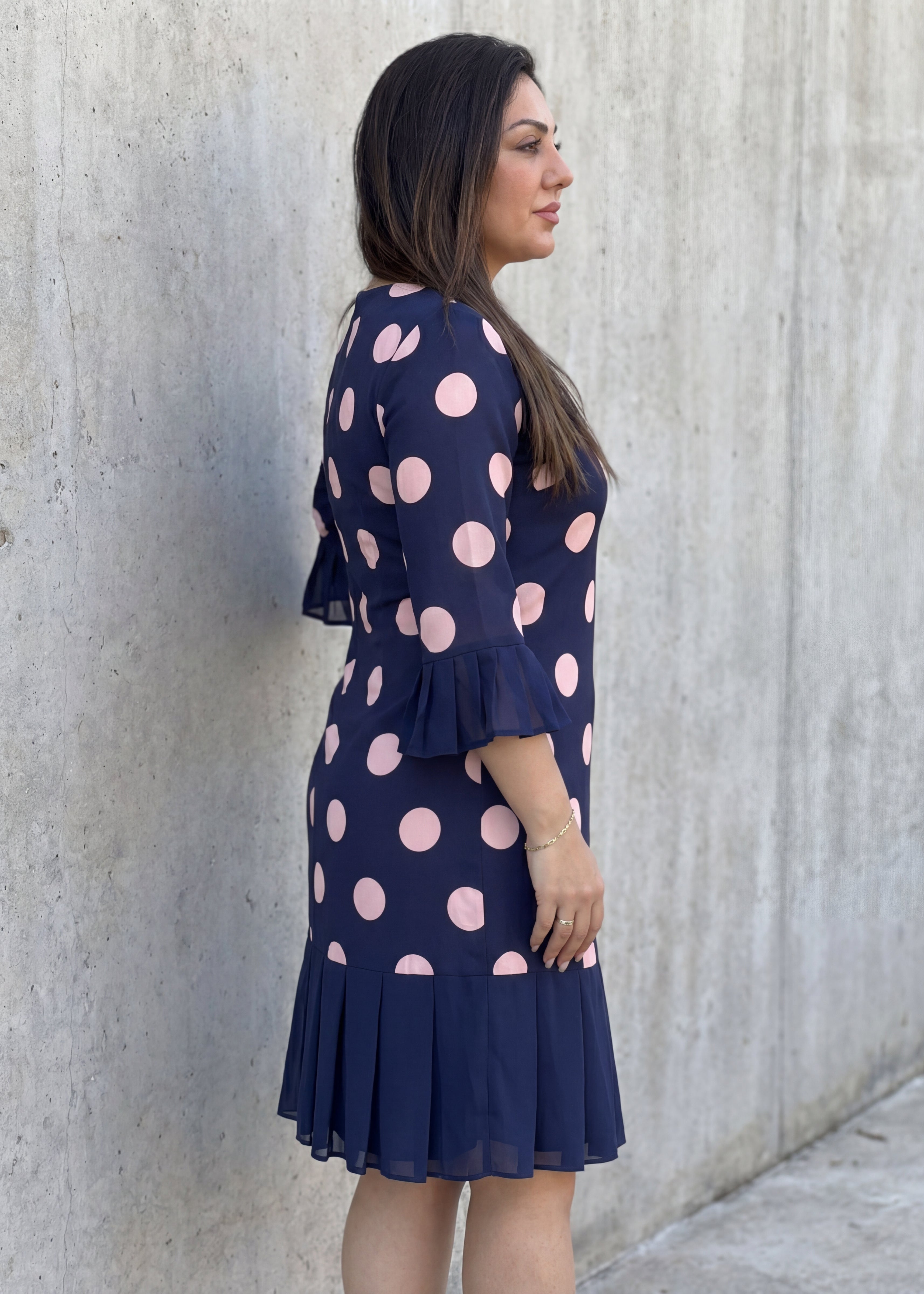 Vera Vestido Plisado Lunares