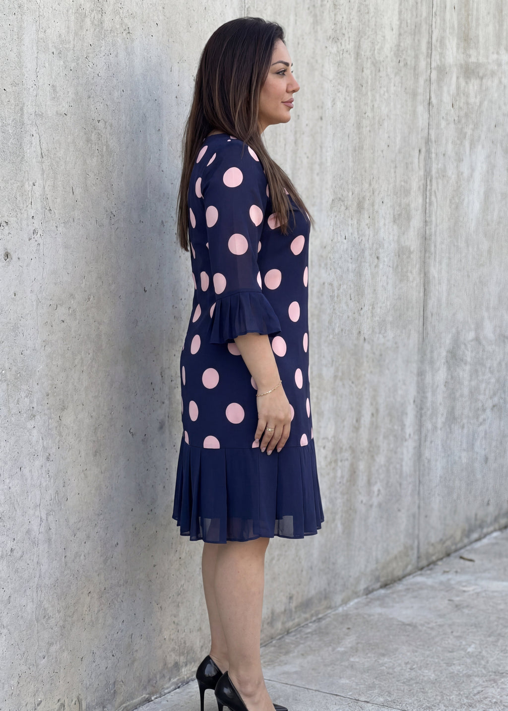 Vera Vestido Plisado Lunares