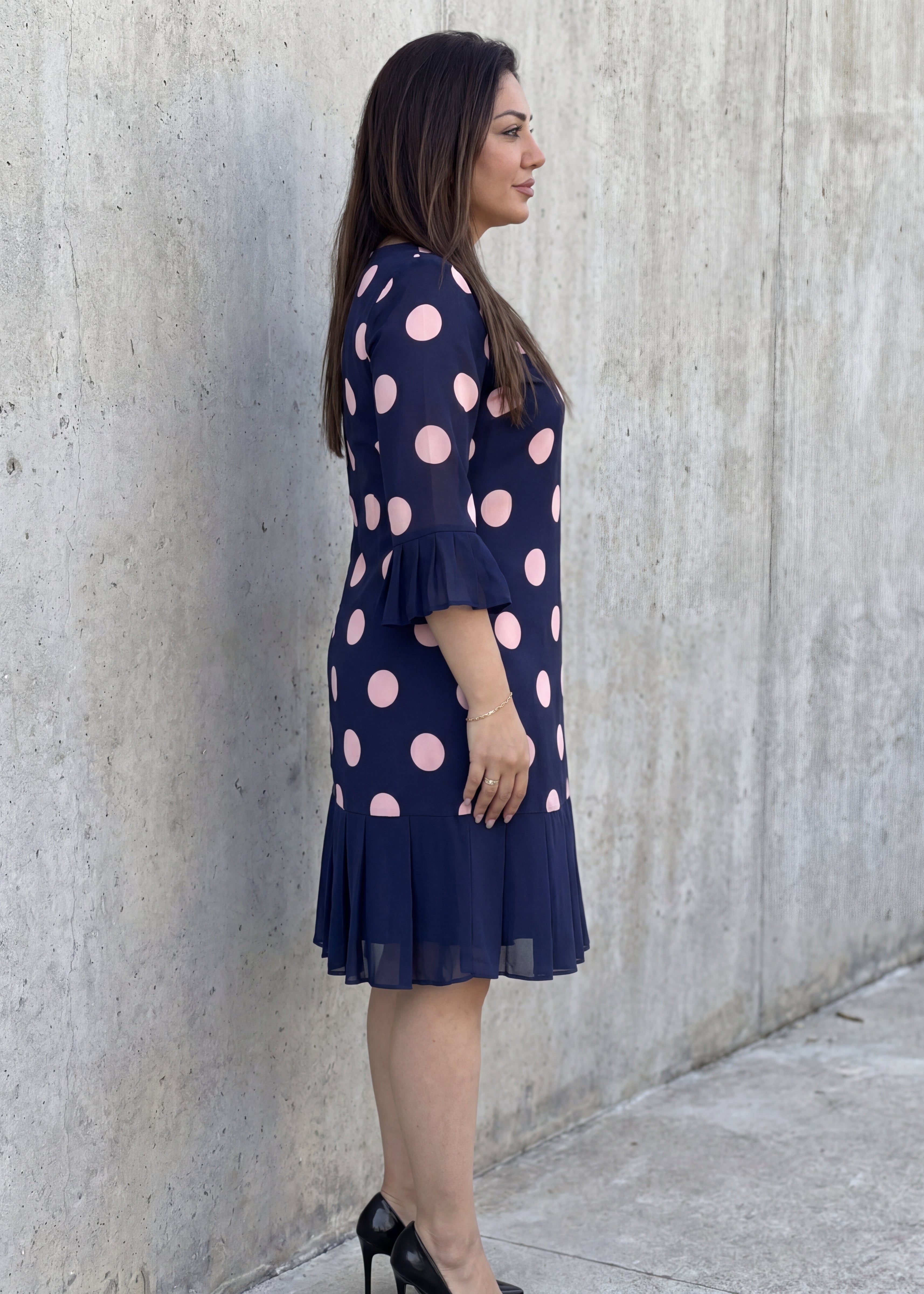Vera Vestido Plisado Lunares